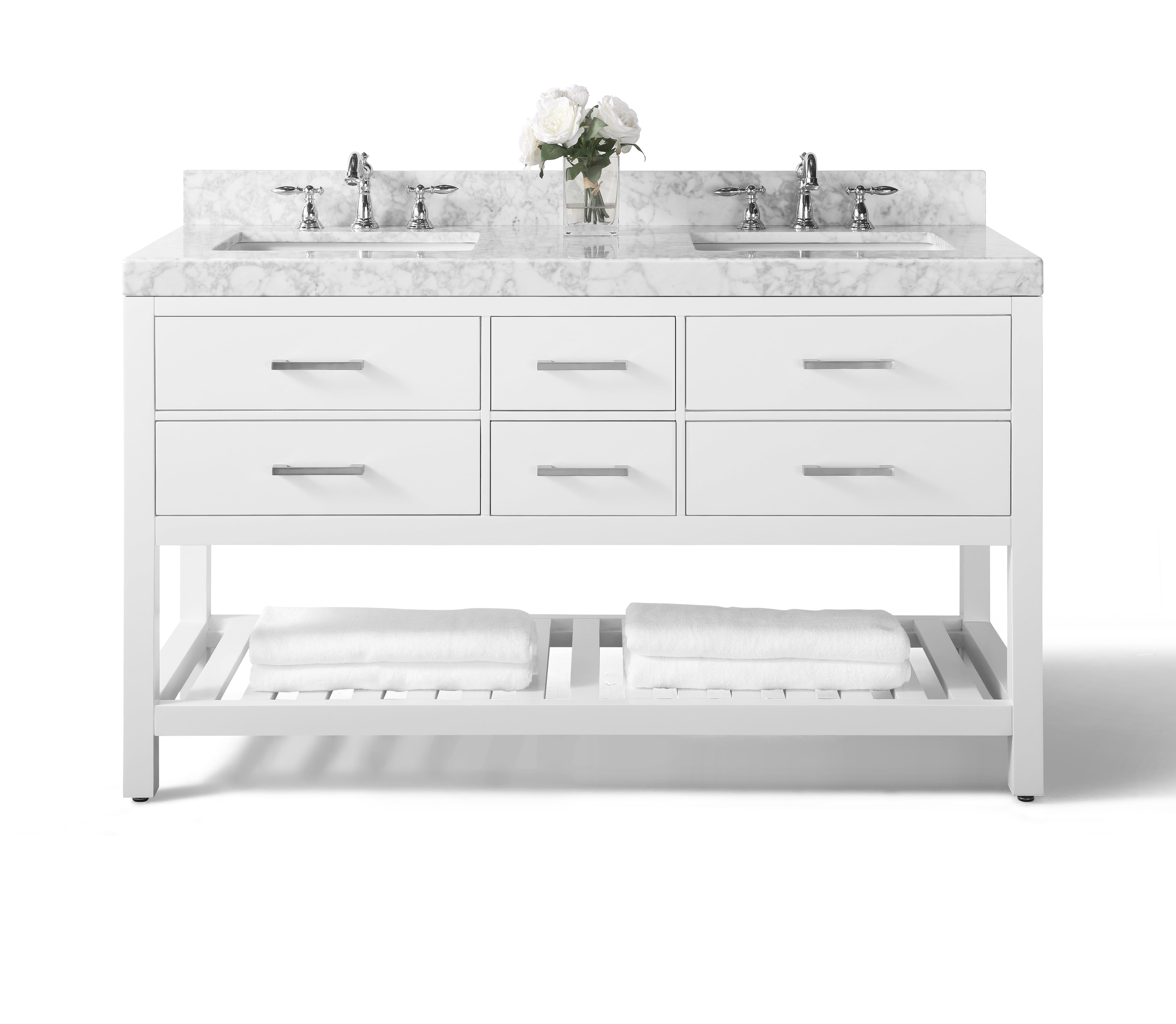 Ancerre Designs Elizabeth 60'' Double Bath Vanity Set