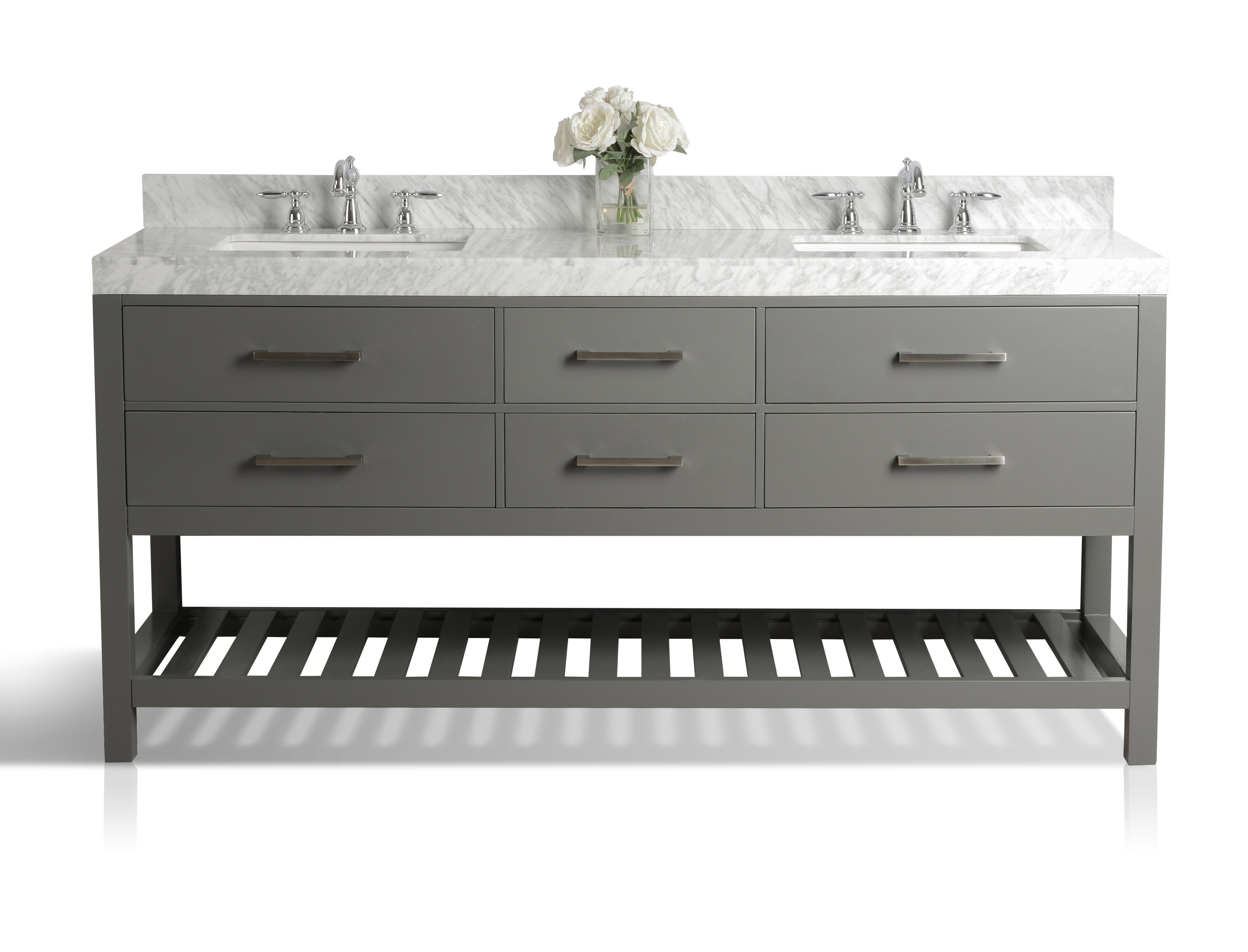 Ancerre Designs Elizabeth 72'' Double Bath Vanity Set