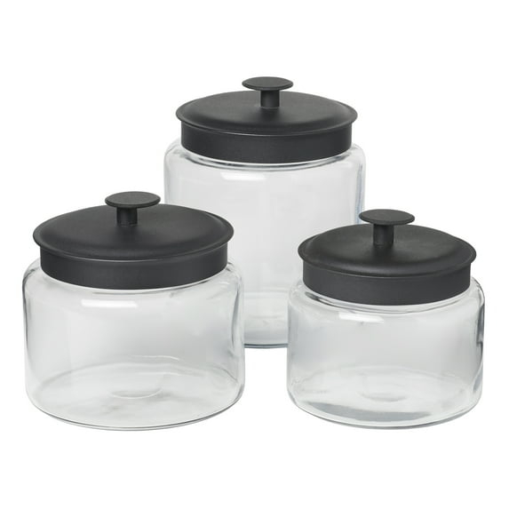 Anchor Hocking Montana Glass Jar - Set of 3