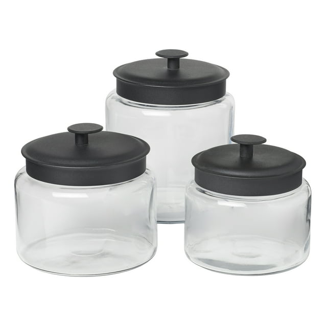 Anchor Hocking Montana Glass Jar - Set of 3