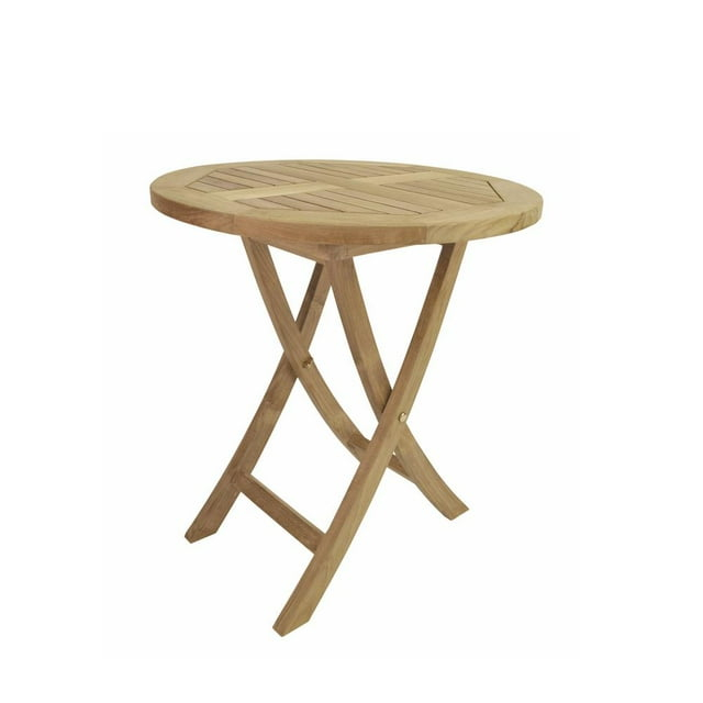 27 in. Bahama Round Bistro Folding Table