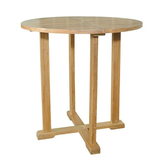 Round Bar Table 39 Inch - Gothic Design, Modern Bistro Table, Pub Table for Kitchen, Dining Room