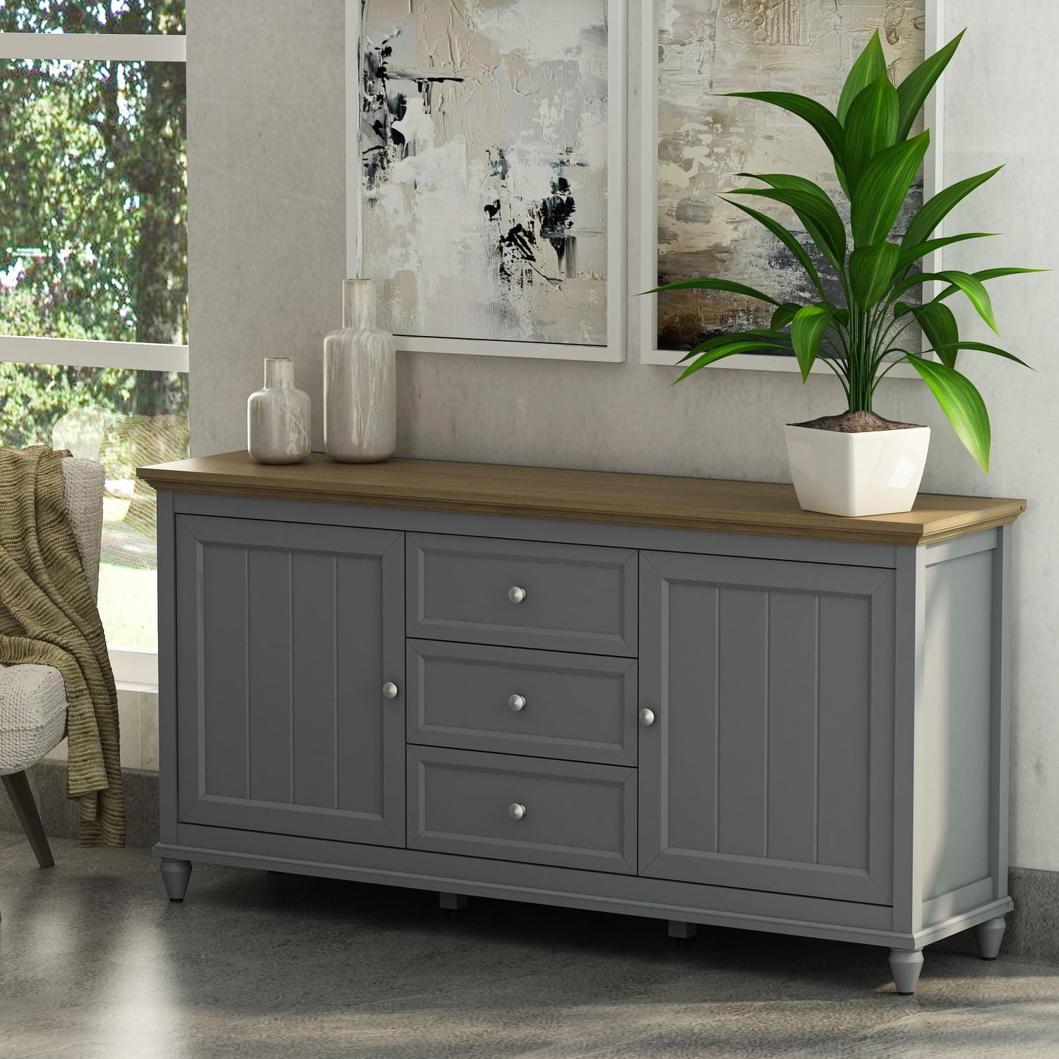 Anderson Teak Chenon Sideboard Grey
