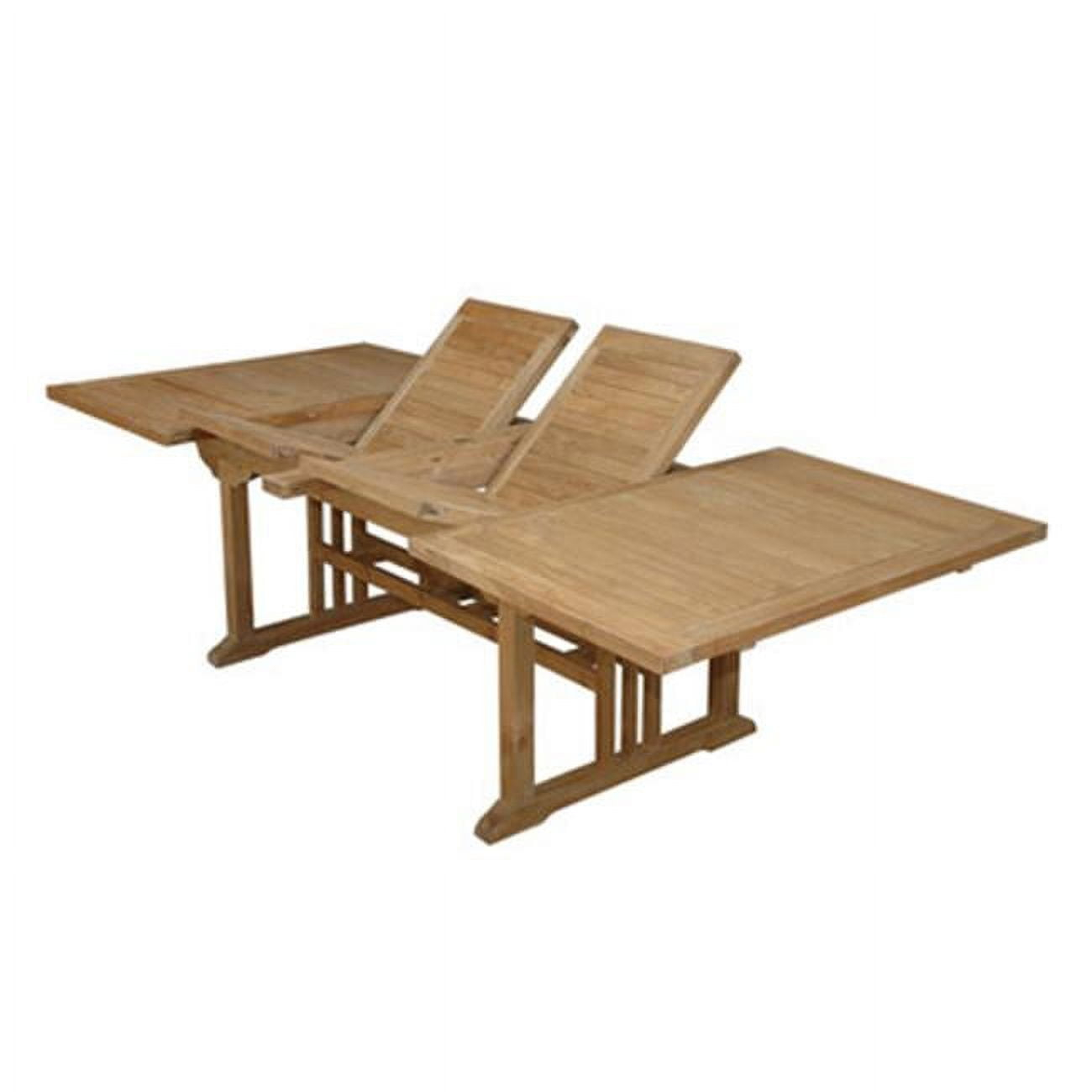 Anderson Teak  Sahara 126 in. Rectangular Double Extension Table