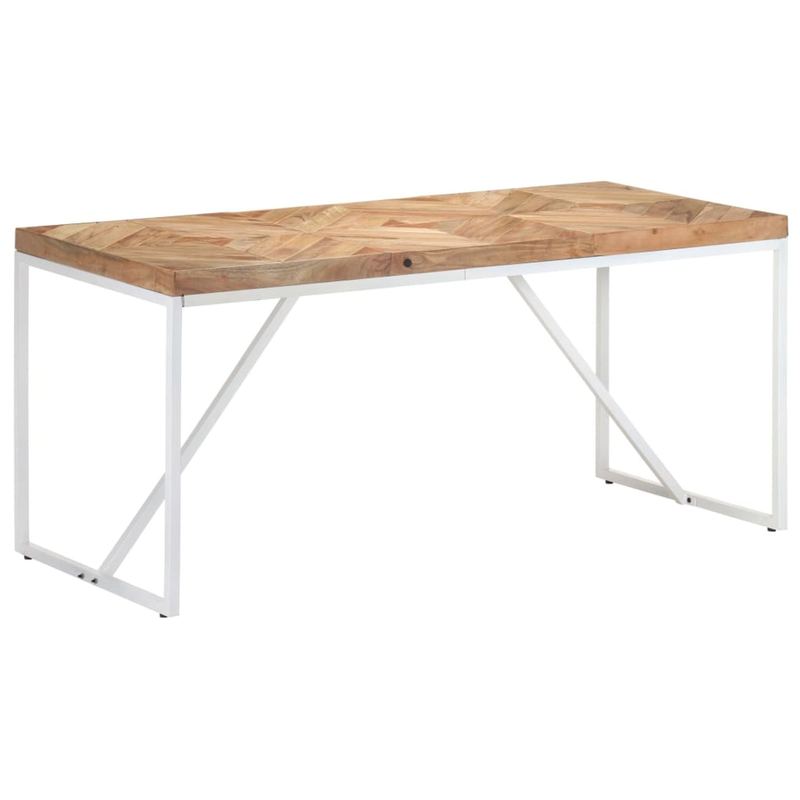 vidaXL Dining Table Kitchen Dining Room Table Solid Acacia and Mango Wood
