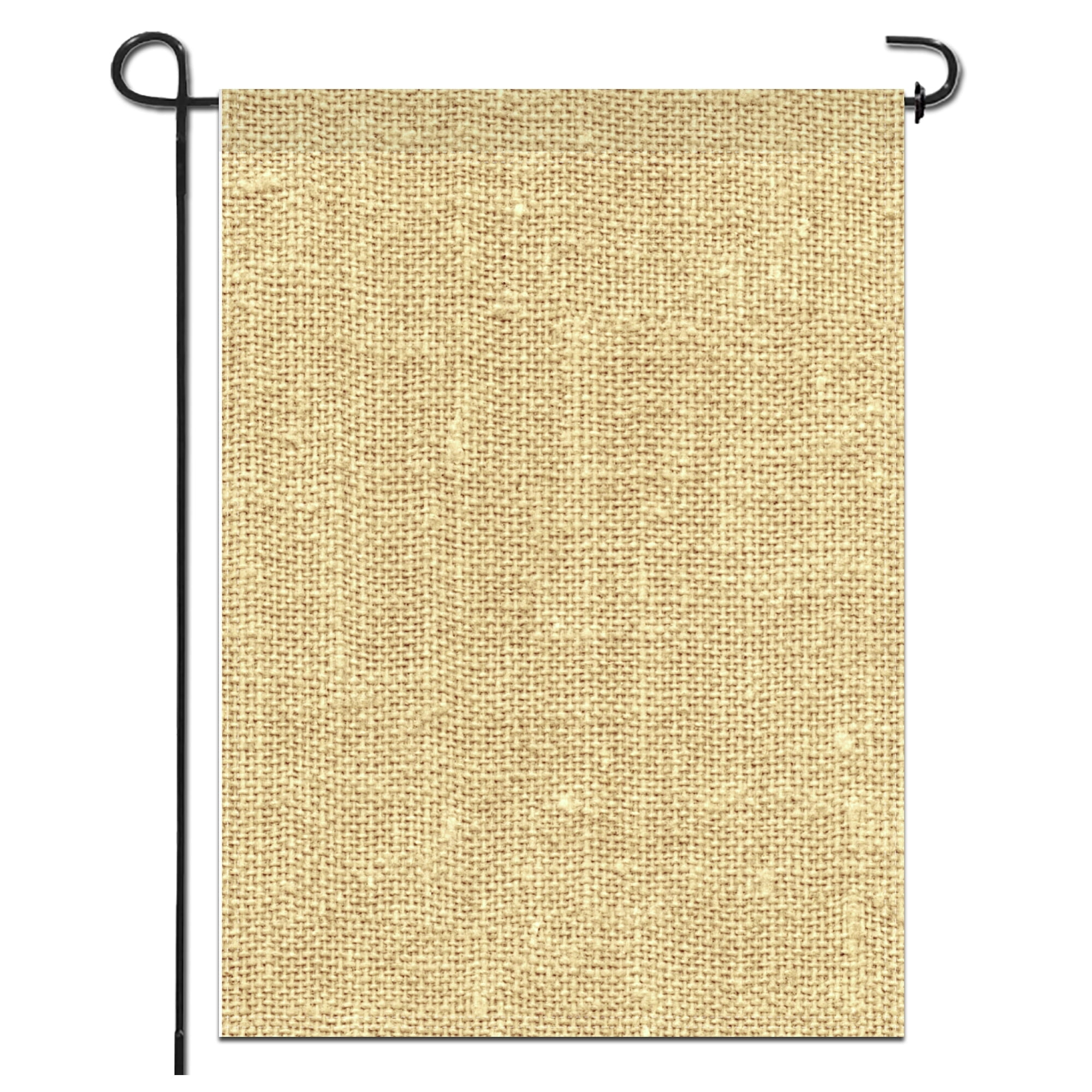 Anley Blank Burlap Garden Flag - DIY Personalized Craft Banner Vinly - 18 in x 12.5 in