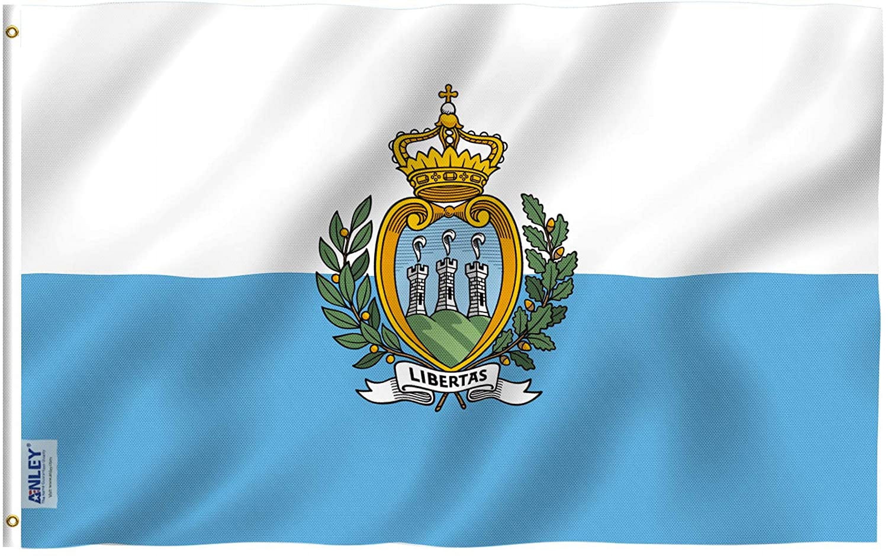 Anley Fly Brisa 3x5 Pies Bandera San Marino - Banderas Sammarinese