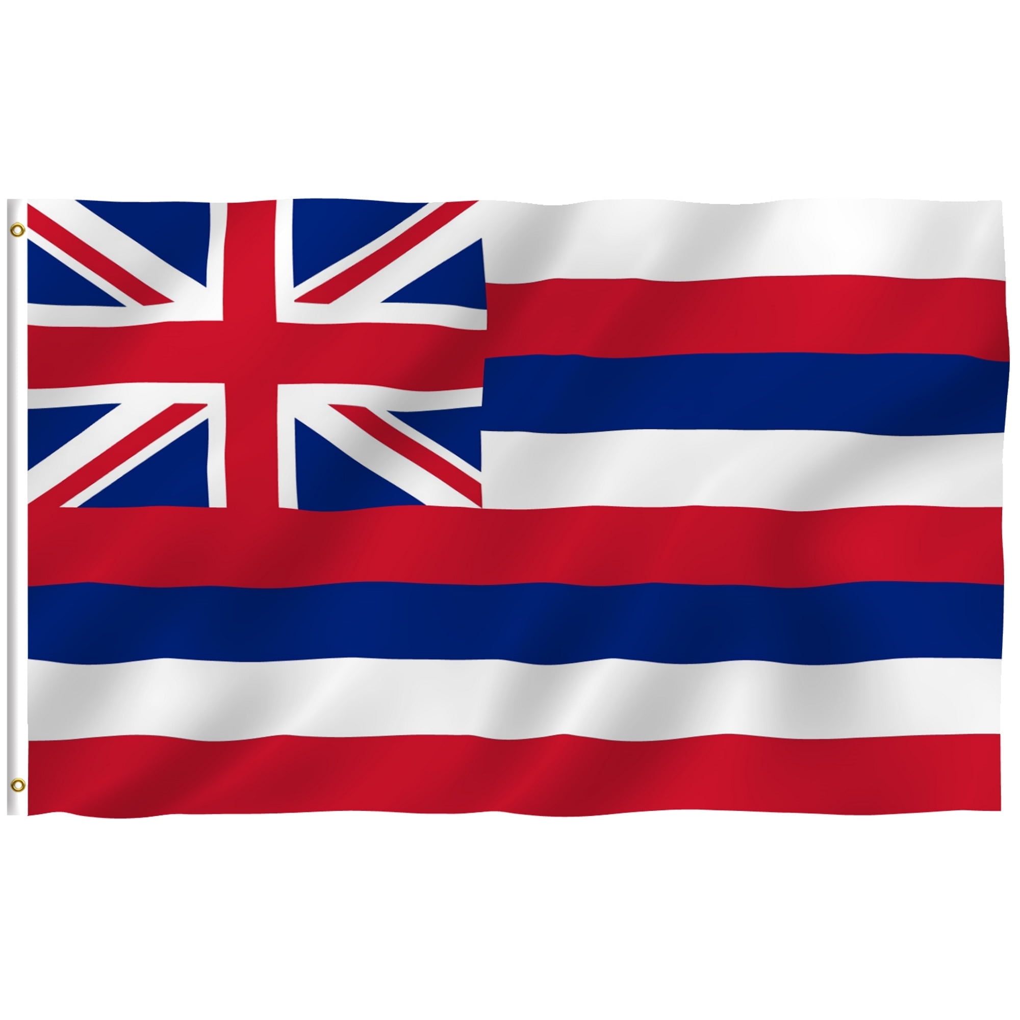 Anley Fly Breeze 3x5 Foot Hawaii State Flag - Hawaiian HI Flags Polyester with Brass Grommets