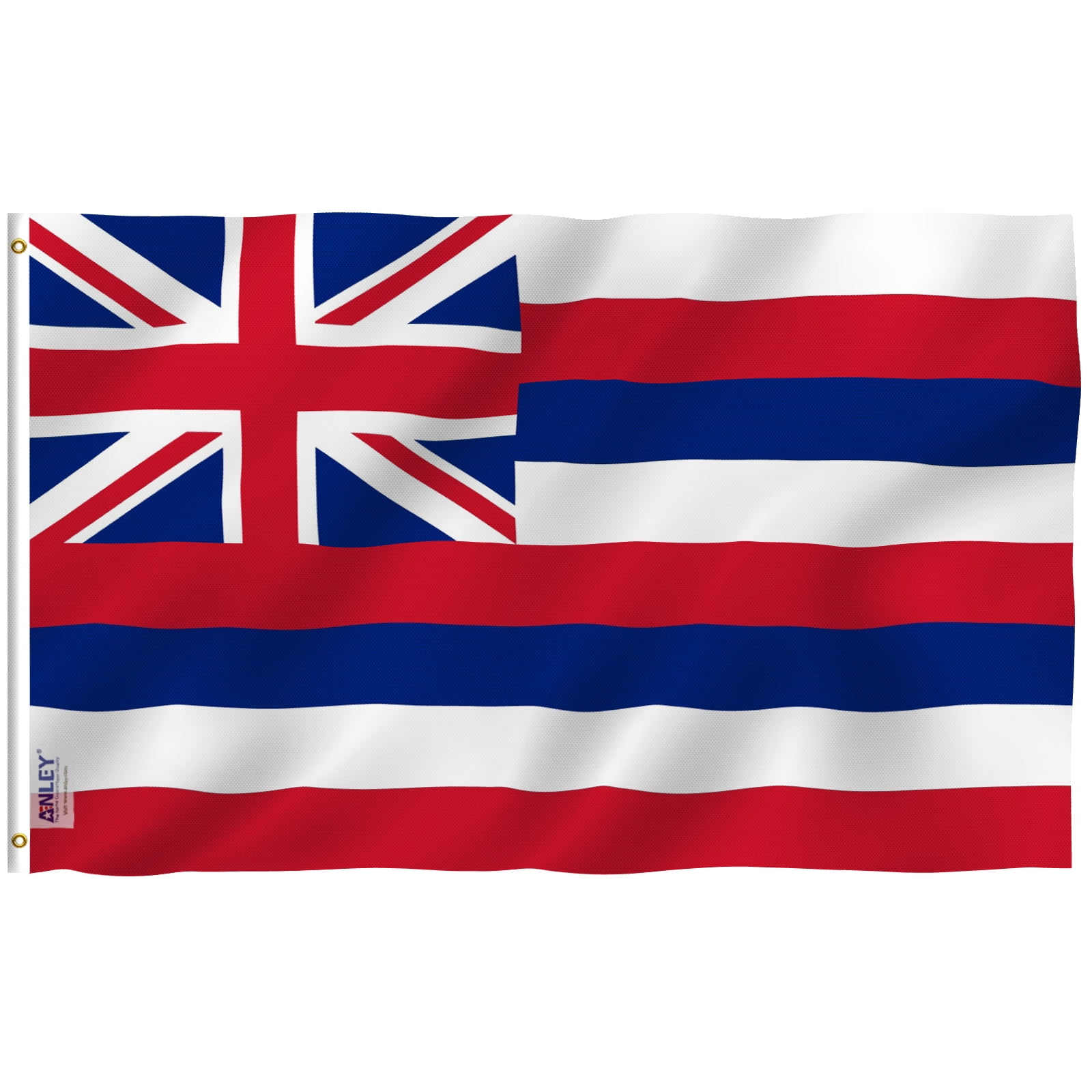 Anley Fly Breeze 3x5 Foot Hawaii State Flag - Hawaiian HI Flags Polyester with Brass Grommets