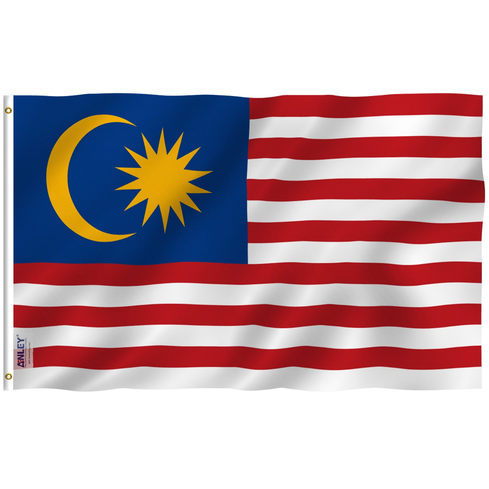 Anley x5 Feet Malaysia Flag - Malaysia Flags Polyester