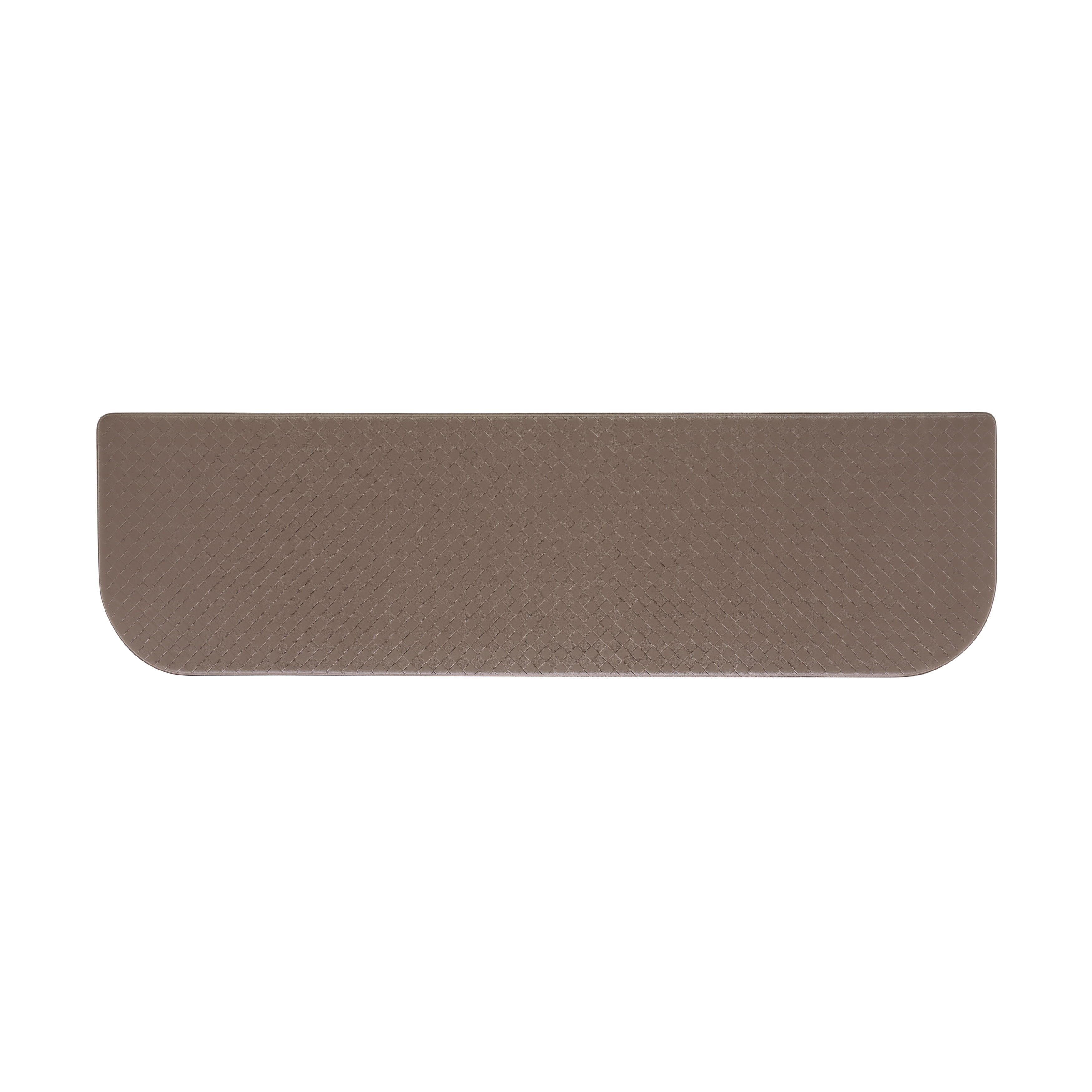 Anti-Fatigue Kitchen Mat, Mocha, Playa Basketweave Wedge by Chef Gear, 17.5 in. x 60 in.
