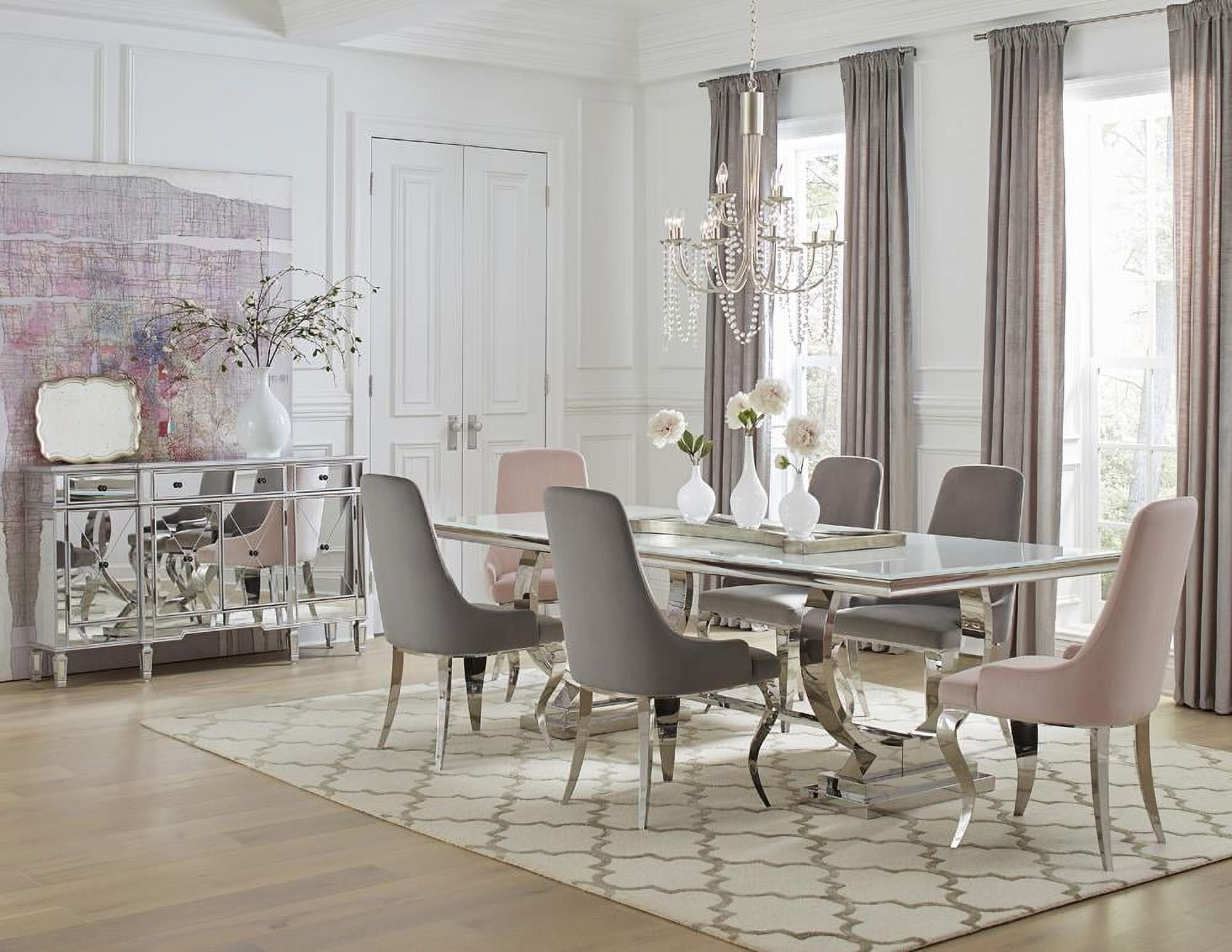 Coaster Company 94.5 in Rectangle Dining Table, White