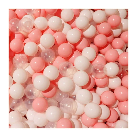 Anvazise 100Pcs Ball Pit Balls Thickened Eco-friendly Smooth Reusable Bite-resistant Hand-on Ability PE Material Macaron Color Pit Balls Kindergarten Toy