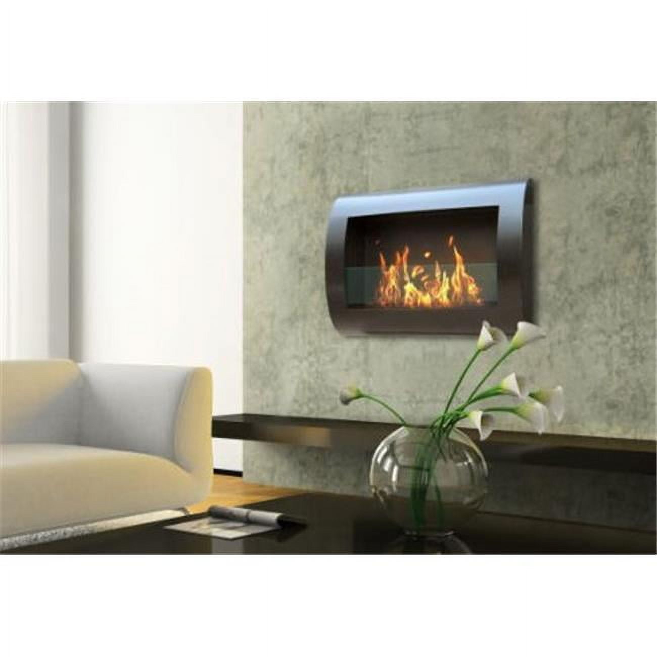 Anywhere Fireplace 90202 Indoor Wall Mount Fireplace-Chelsea Satin Black
