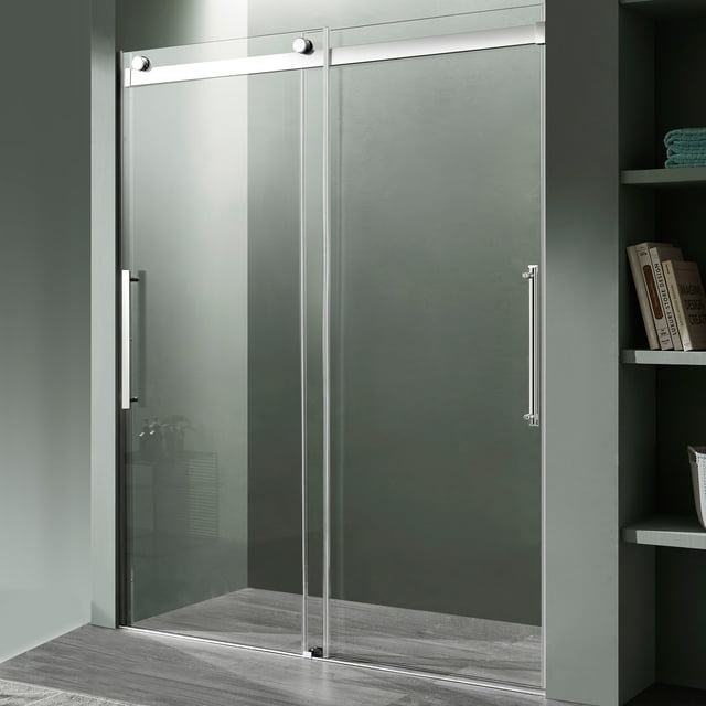 Anzzi Sd-Frls05901 Stellar 76" High X 48" Wide Sliding Frameless Shower Door - Chrome