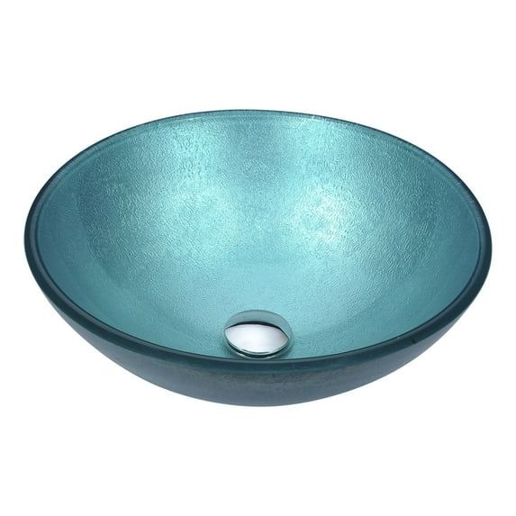 Anzzi Posh Series Deco-Glass Vessel Sink in Coral Blue