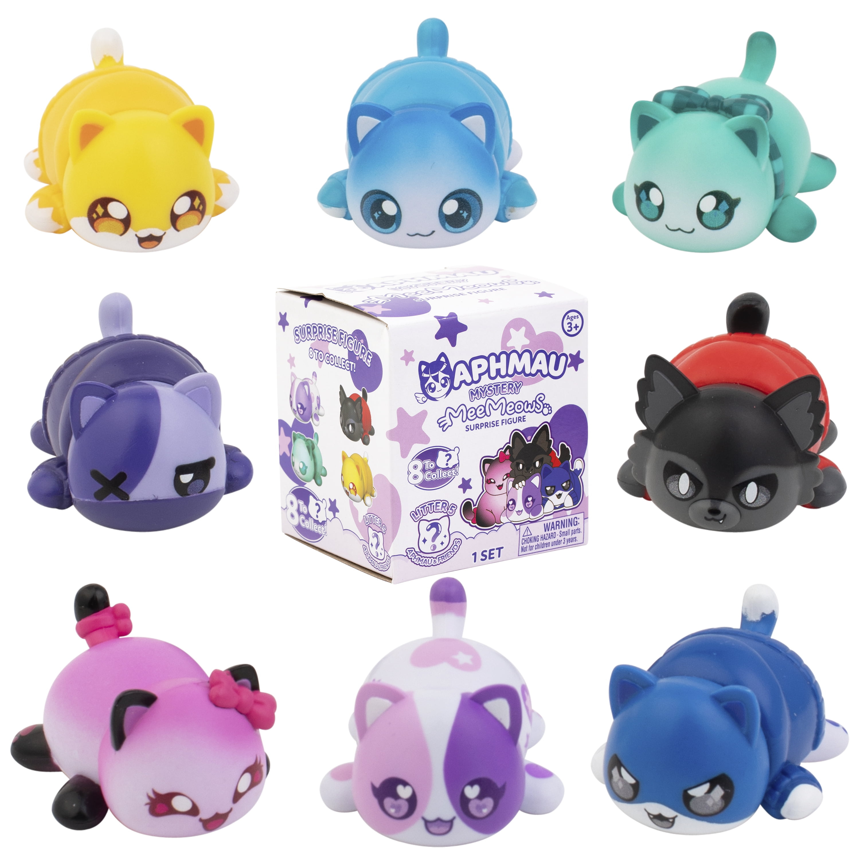 Aphmau MeeMeow Mystery Figures – Series 5; YouTube Gaming Channel, Blind Box, 1 of 8 Possible Aphmau & Friends MeeMeows, Official Aphmau Merch