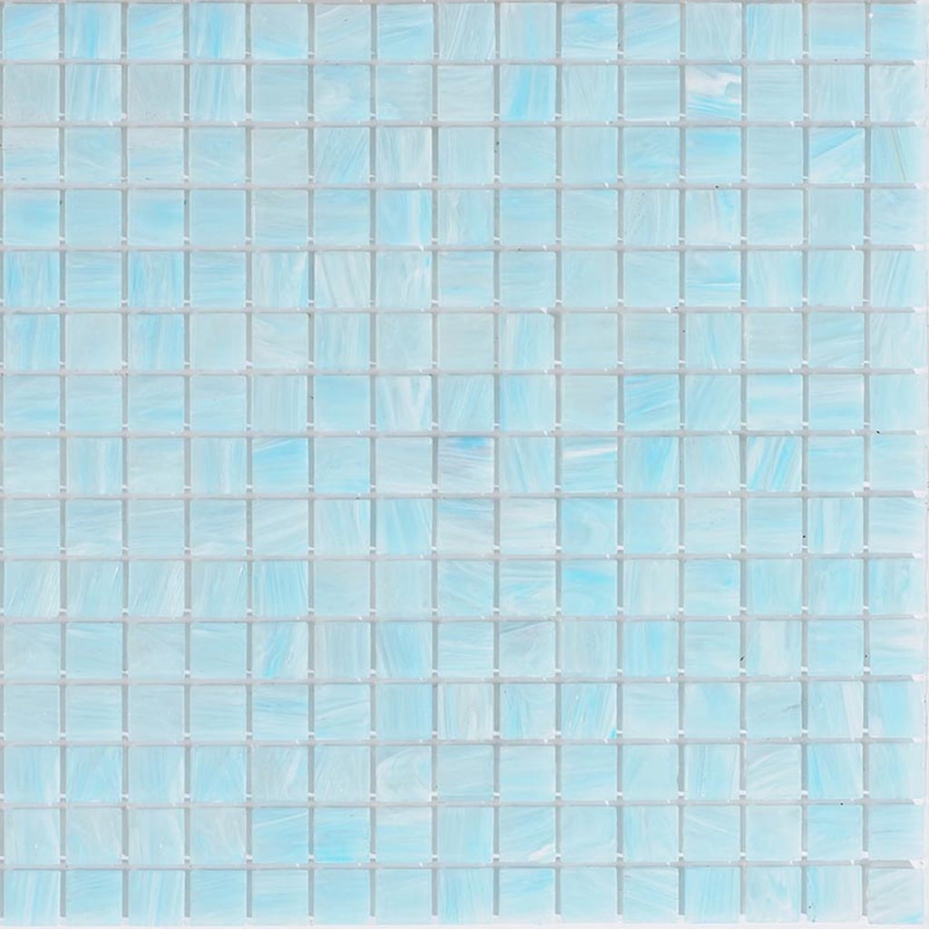 Apollo Tile Celestial 12 in. x 12 in. Glossy Yale Blue Glass Mosaic Wall and Floor Tile (10 sq. ft./case) (10-pack)