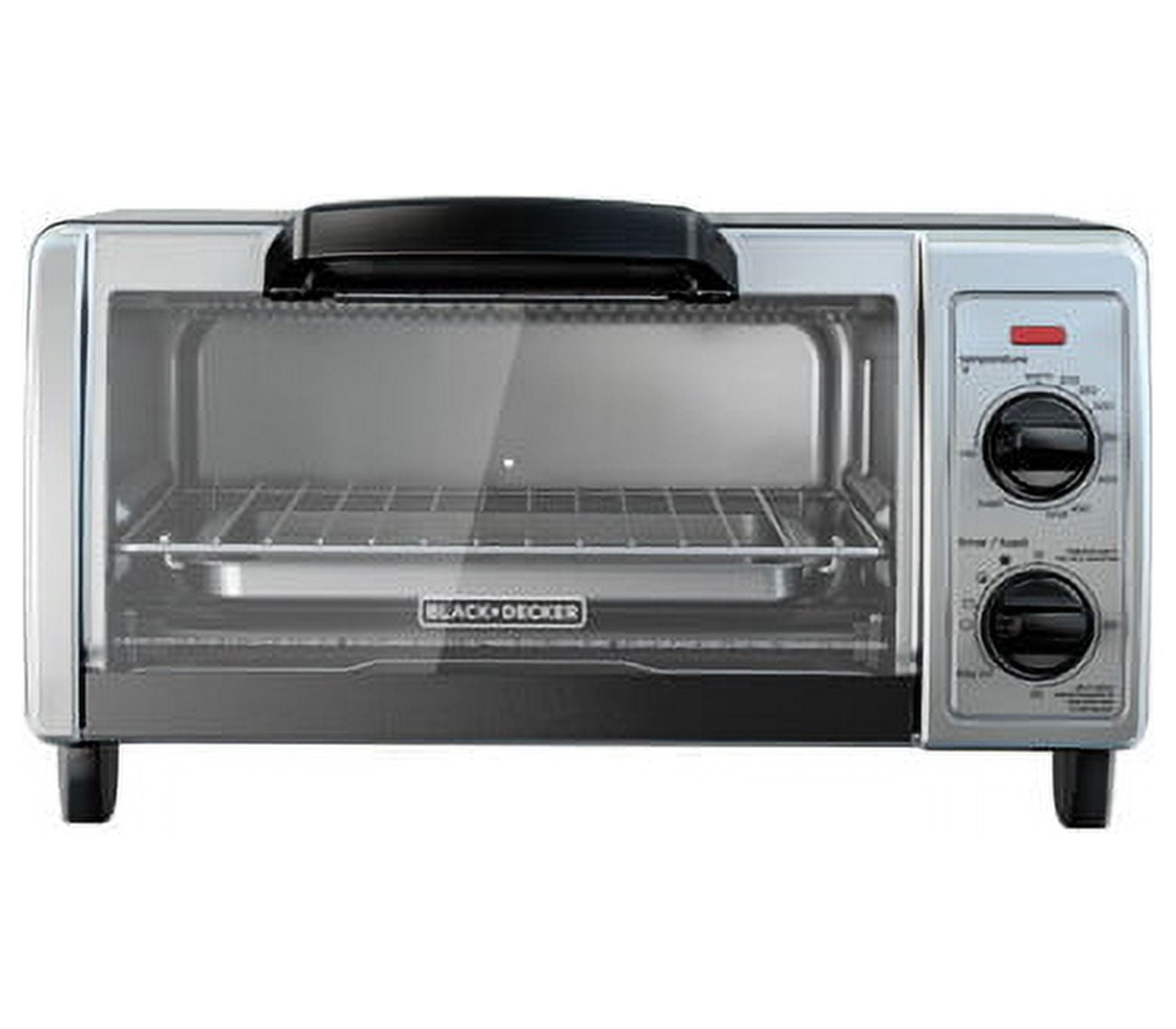 BLACK+DECKER 4-Slice Toaster Oven, Stainless Steel, TO1705SB