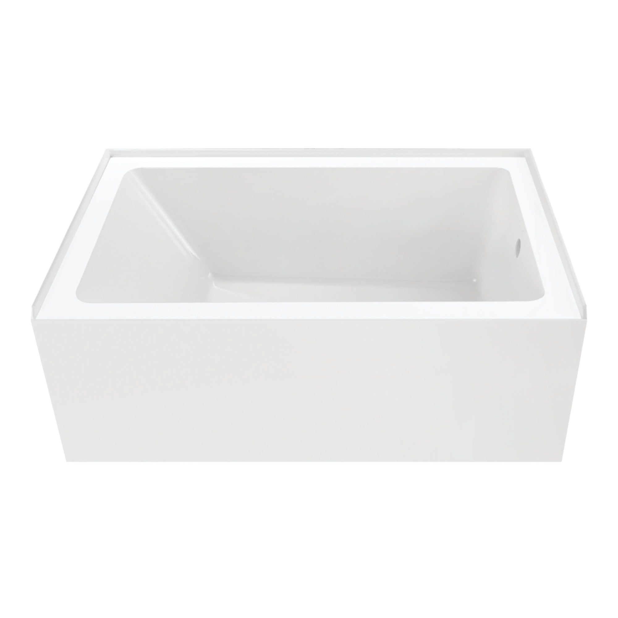 Kingston Brass Aqua Eden 54-Inch Acrylic Rectangular 3-Wall Alcove Tub