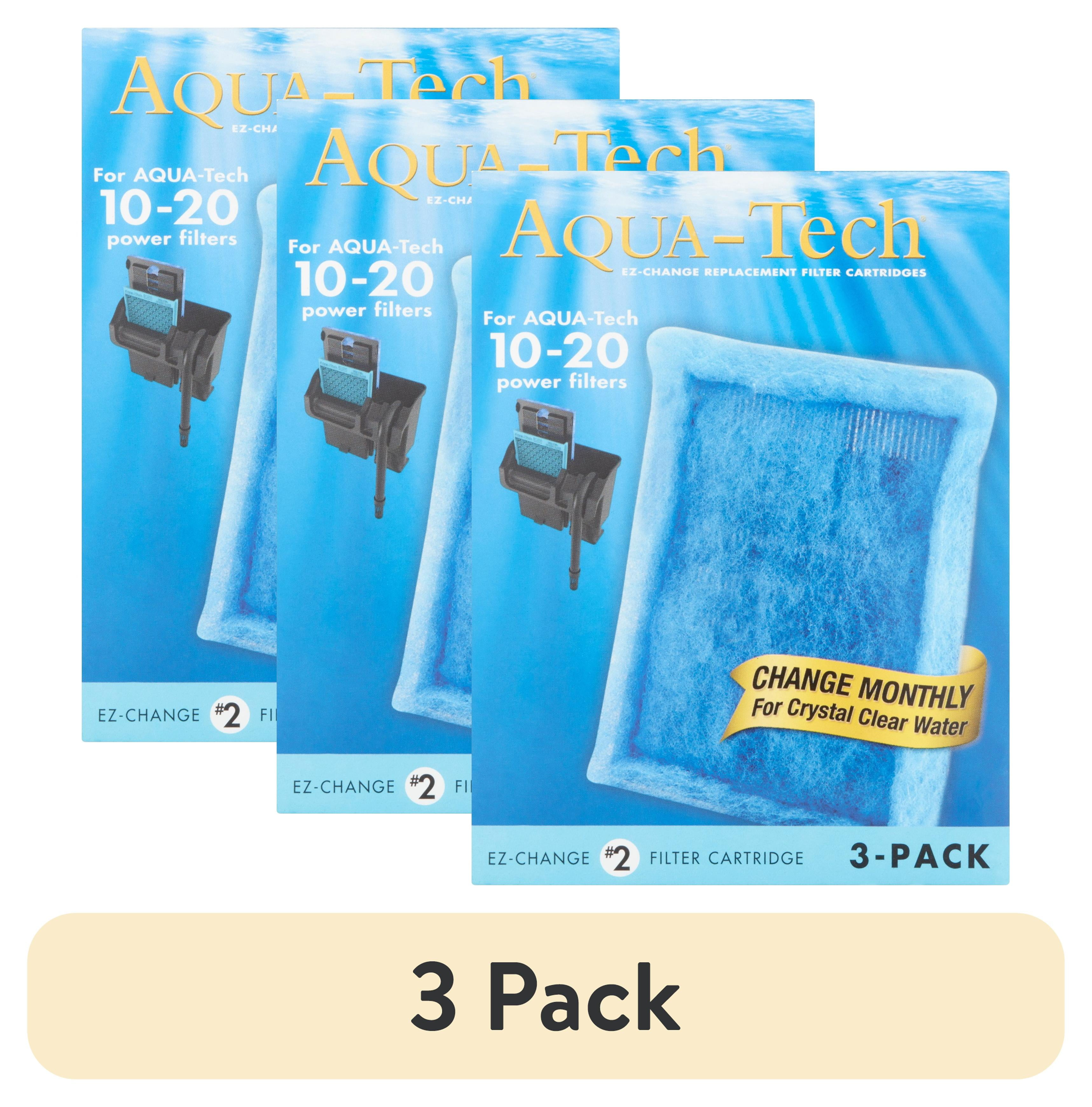 Aqua-Tech EZ-Change Aquarium Filter Cartridge for 10-20G Filters, 3pk