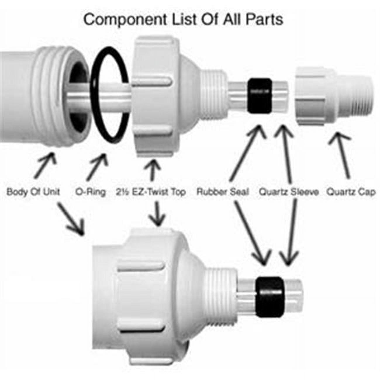 Aqua Ultraviolet AAV40002 Replacement Uv Part - Lamp End 8W to 25W