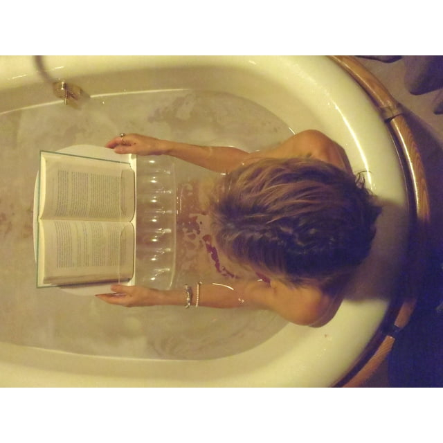 AquaReader Floating Book and Tablet Caddy with Retainers, Clear