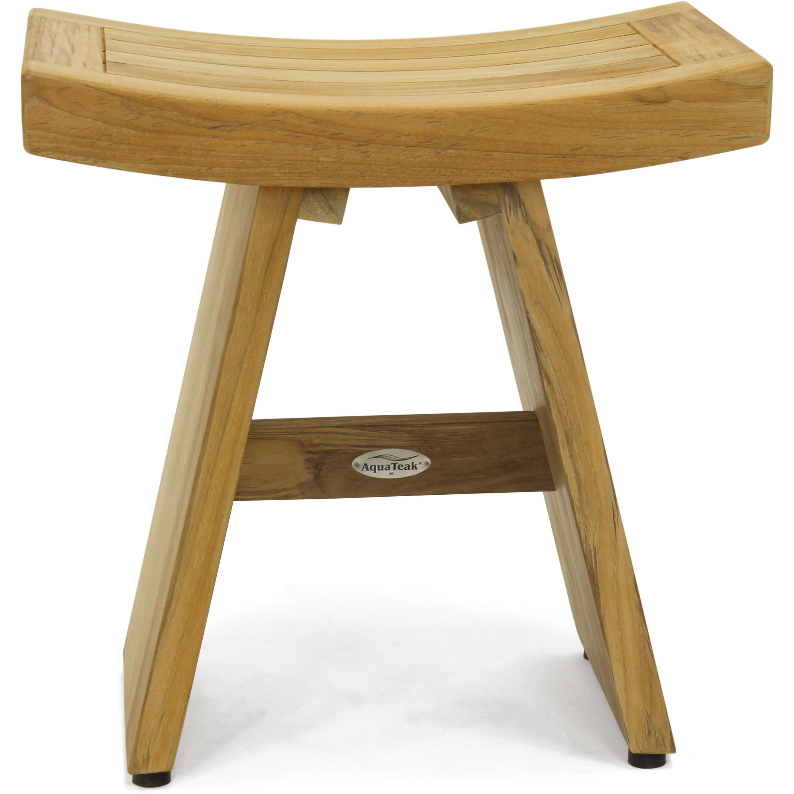 AquaTeak The Original Asia Teak Shower Bench 18" Wide - Natural Wood
