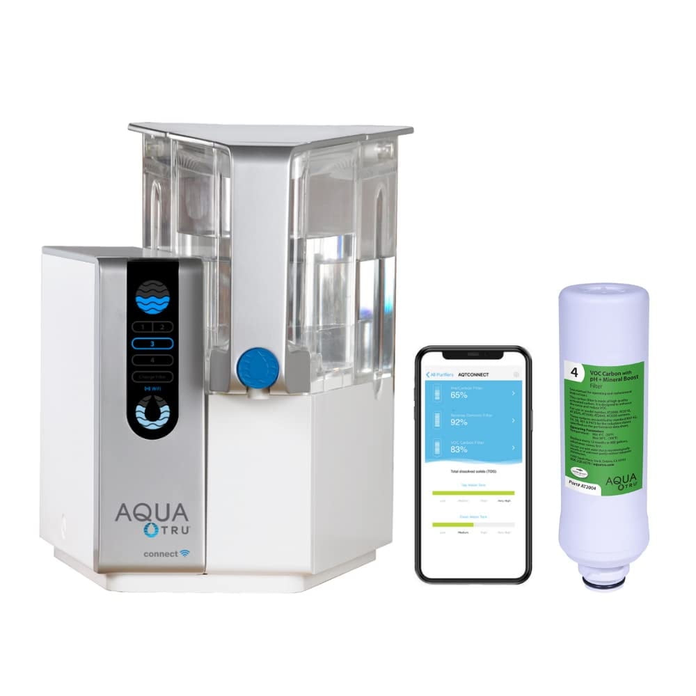 AquaTru Classic Smart Alkaline Countertop Water Purifier for PFAS & Other Contaminants with App