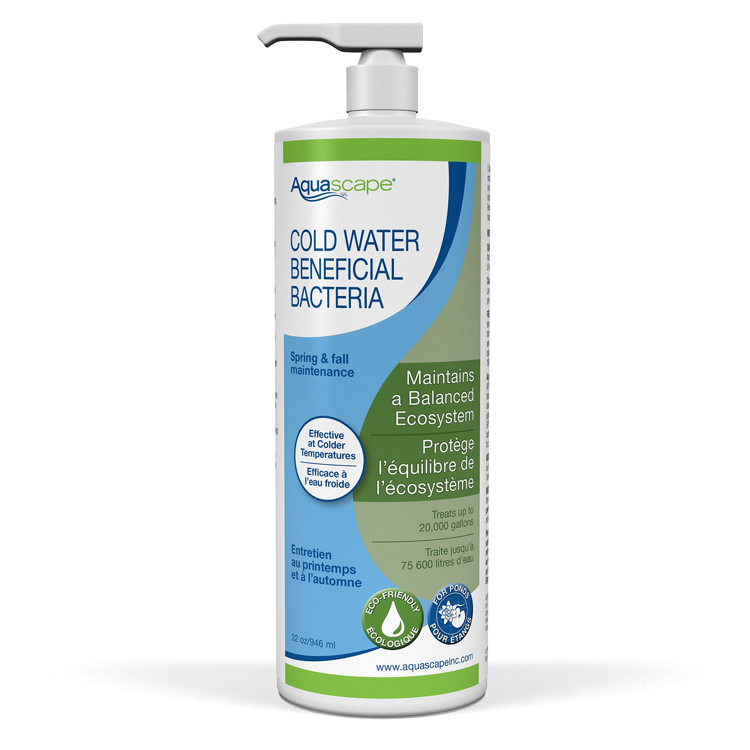 Aquascape 98894 Cold Water Beneficial Bacteria for Pond and Water Features, 32-Ounce
