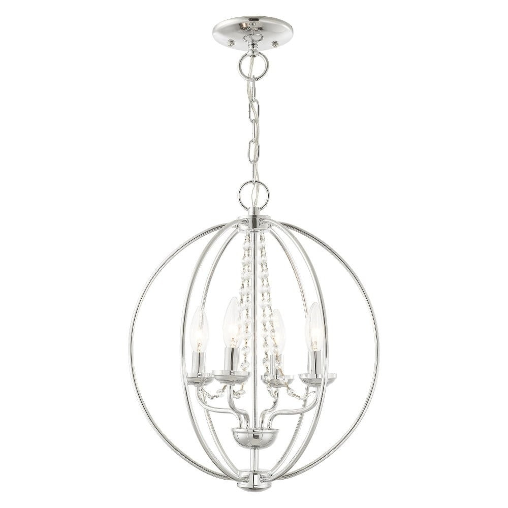 Livex Lighting Arabella 4 - Light Chandelier in  Polished Chrome