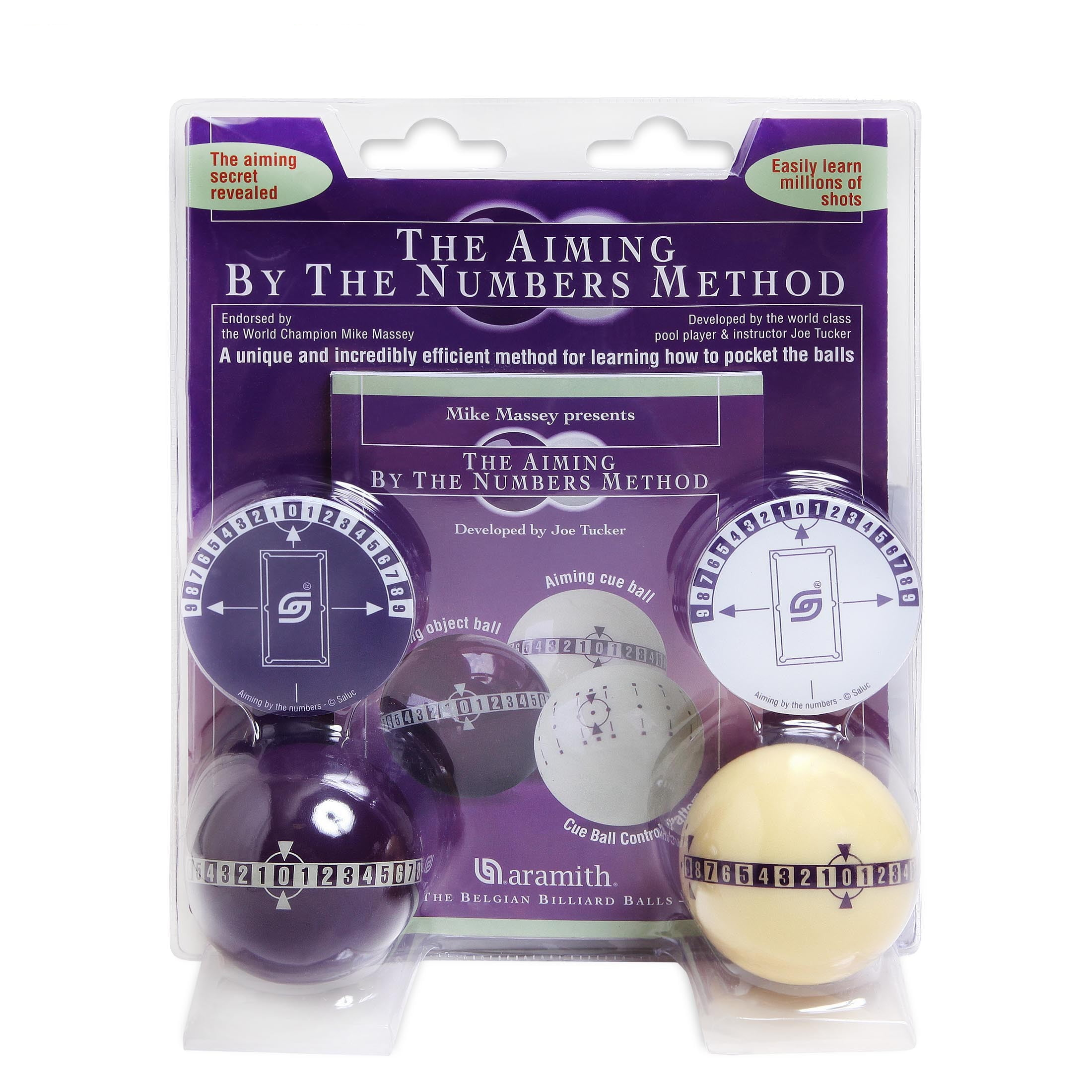 2-Piece Aim by Numbers Billiard Ball Set