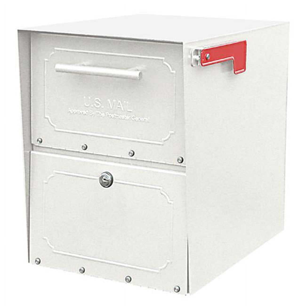 Architectural Mailboxes Oasis Classic Large High Security Parcel Mailbox, White