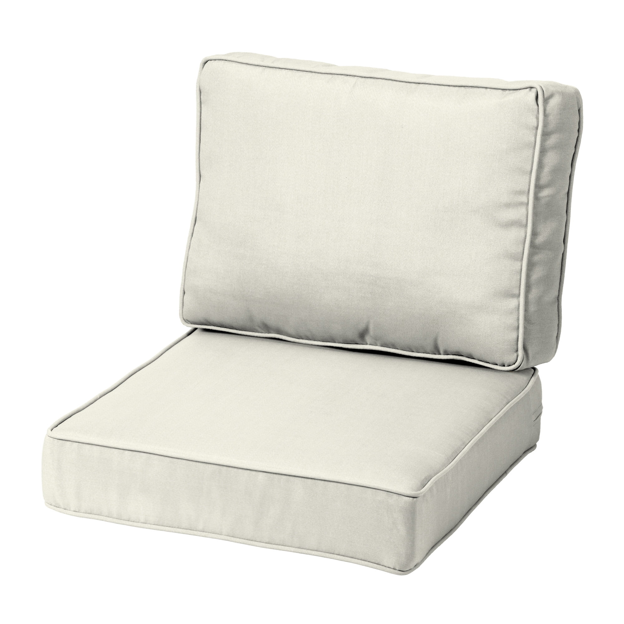 ARDEN ProFoam Performance Outdoor Deep Seating Cushion Set 22 x 22, Sand Cream