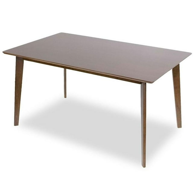 Berwick Modern Style Solid Wood Walnut Rectangular 47-inch Dining Table