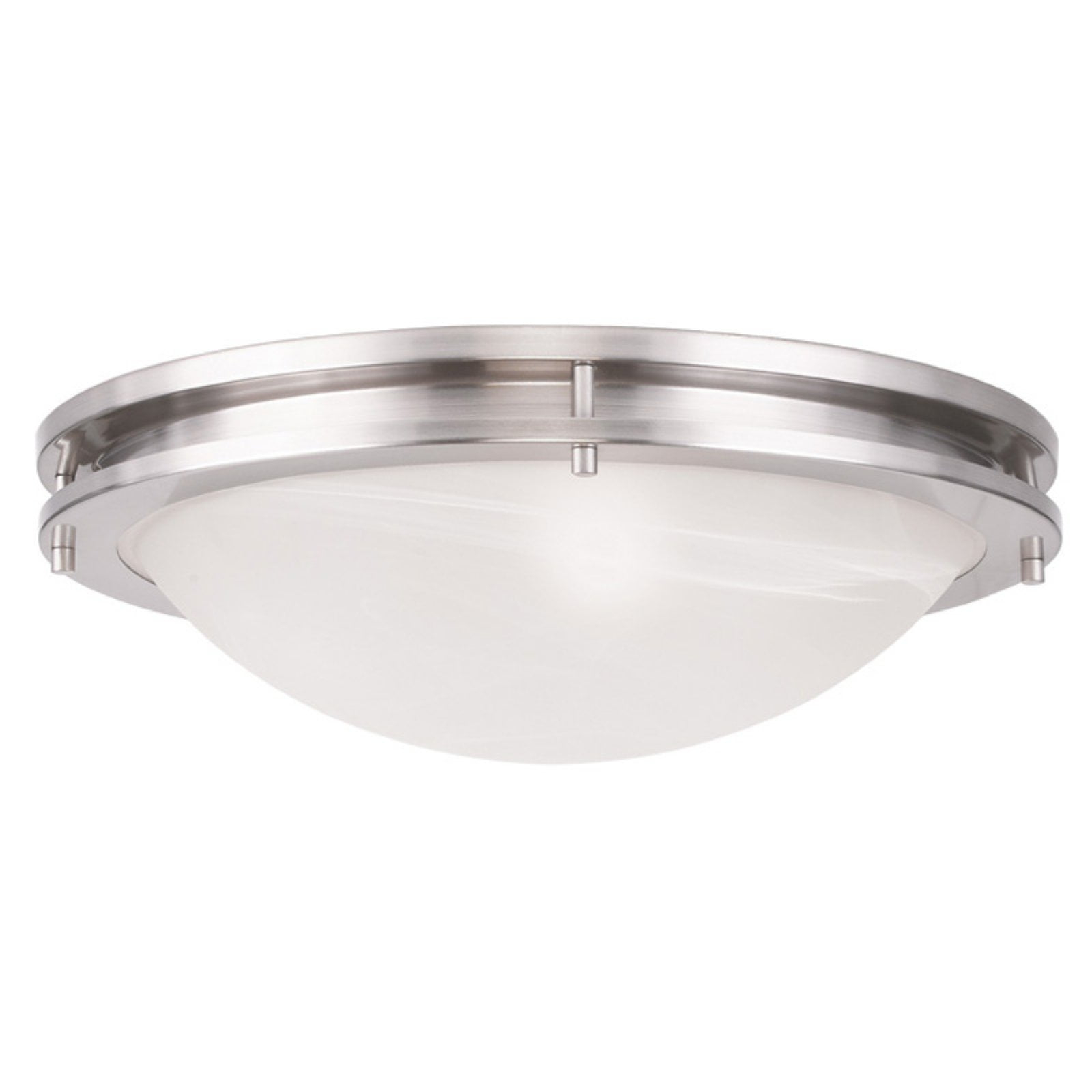 Livex Lighting Ariel 3 - Light Flush Mount in  Brushed Nickel