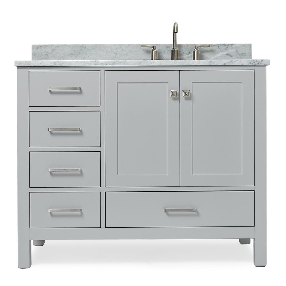 Ariel A043srcw2rvo Cambridge 43" Free Standing Single Basin Vanity Set - Grey