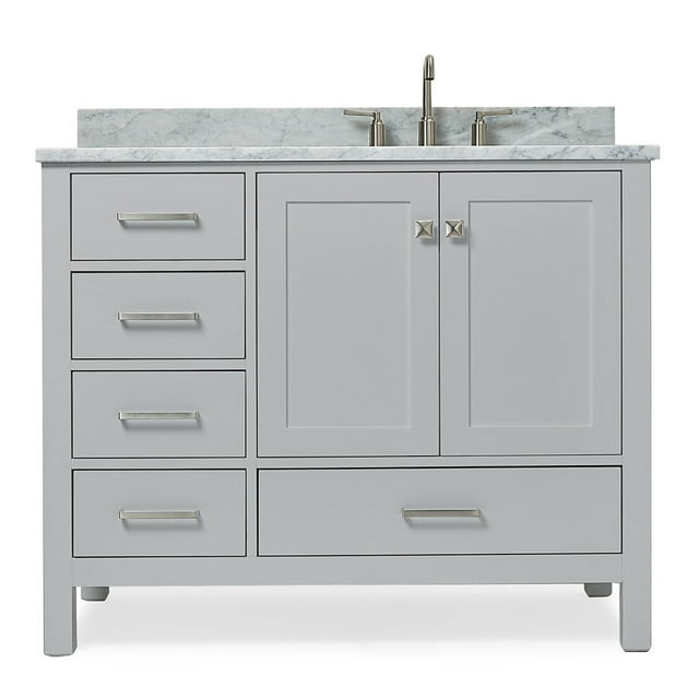 Ariel A043srcw2rvo Cambridge 43" Free Standing Single Basin Vanity Set - Grey
