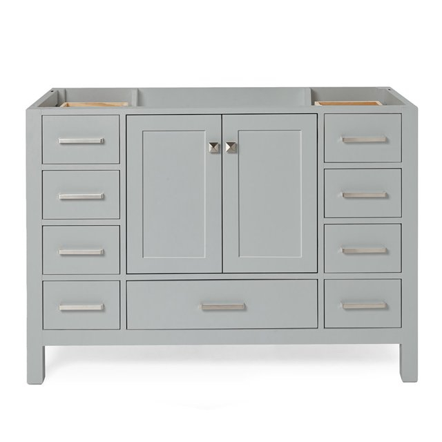 Ariel A049s-Bc Cambridge 48" Single Free Standing Vanity Cabinet Only - Grey