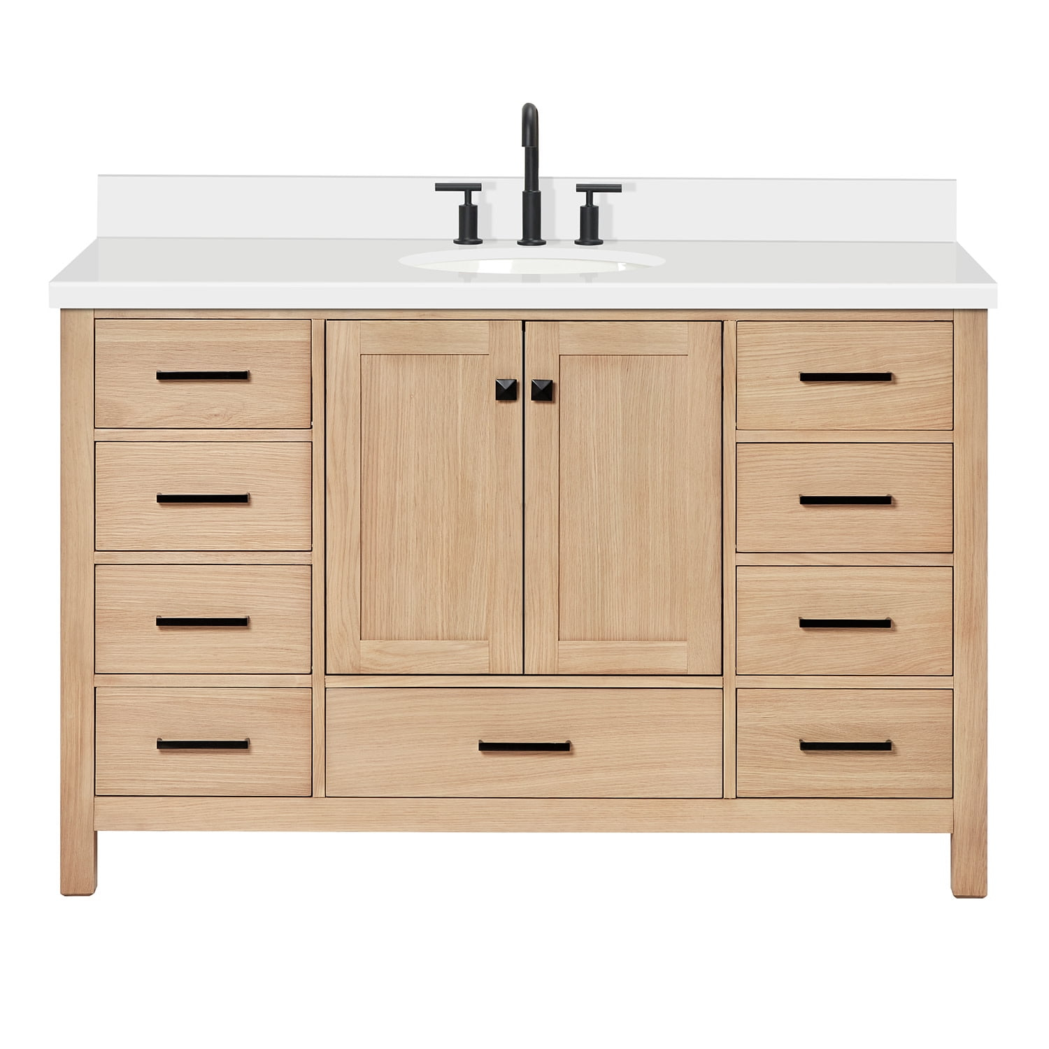 Ariel A055swqovo Cambridge 55" Free Standing Single Basin Vanity Set - Wood