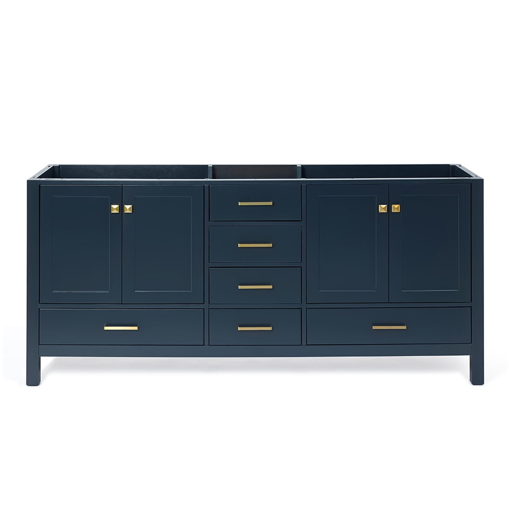 Ariel A073d-Bc Cambridge 72" Double Free Standing Vanity Cabinet Only - Blue
