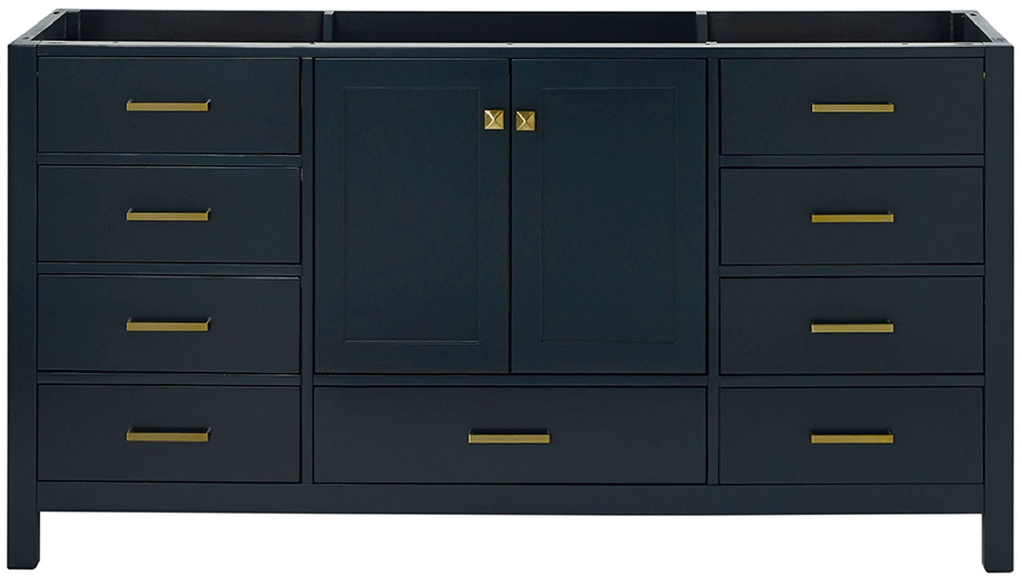 Ariel A067s-Bc Cambridge 66" Single Free Standing Vanity Cabinet Only - Blue