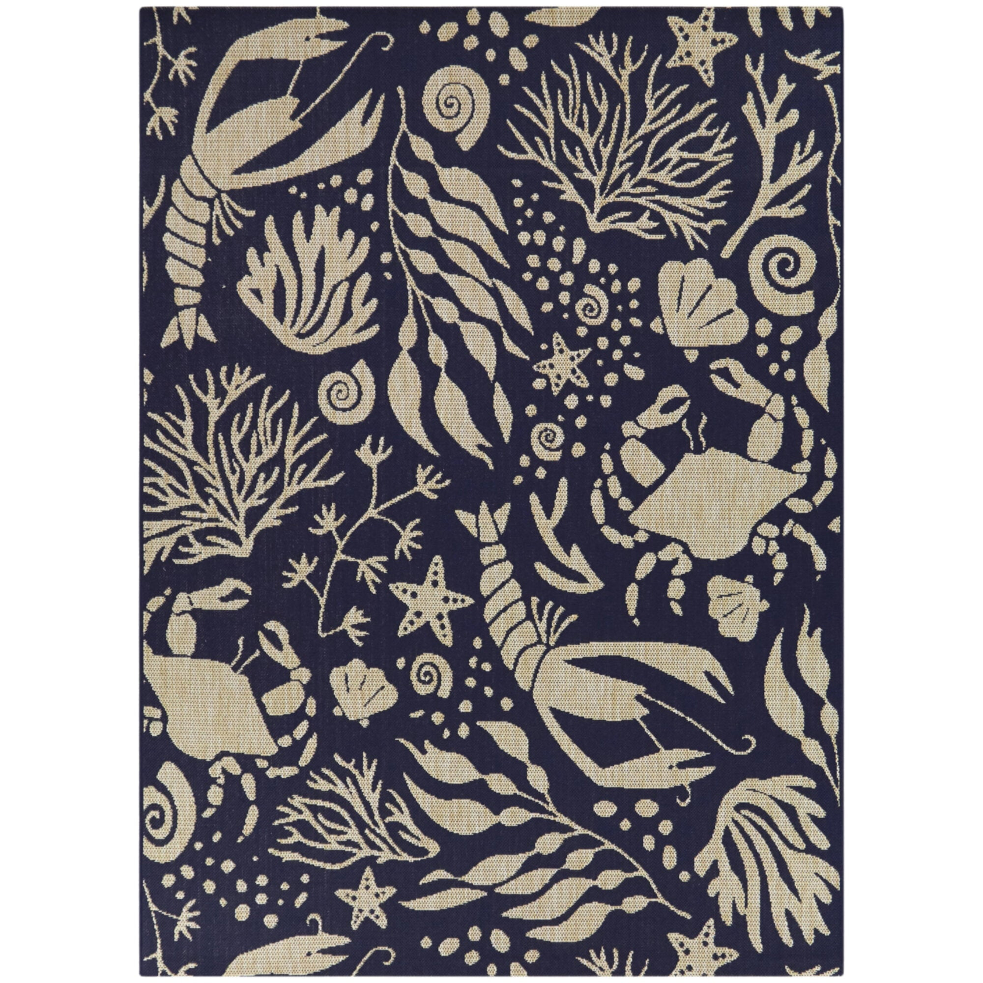 Ariel Coastal  Area Rug