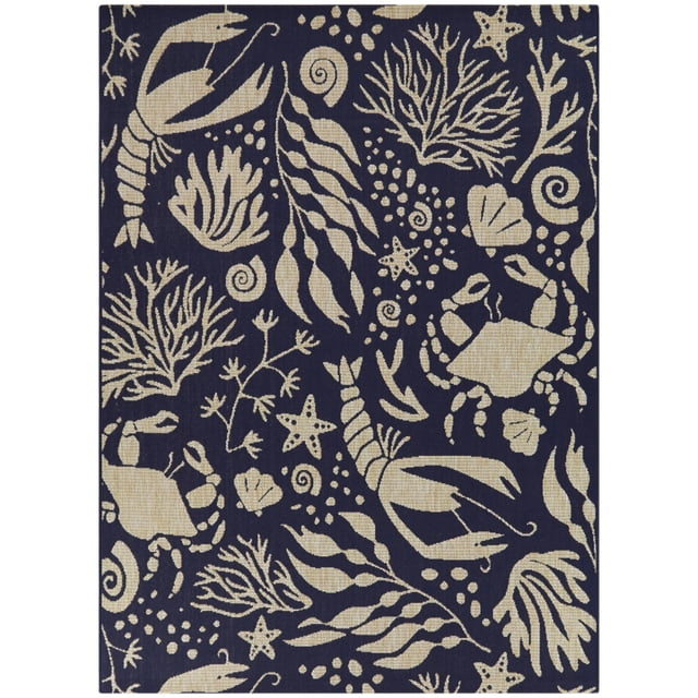 Ariel Coastal  Area Rug