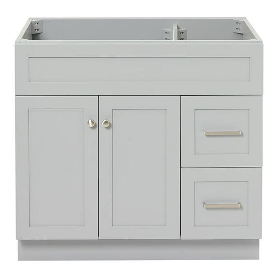 Ariel F036s-L-Bc Hamlet 36" Single Free Standing Vanity Cabinet Only - Grey