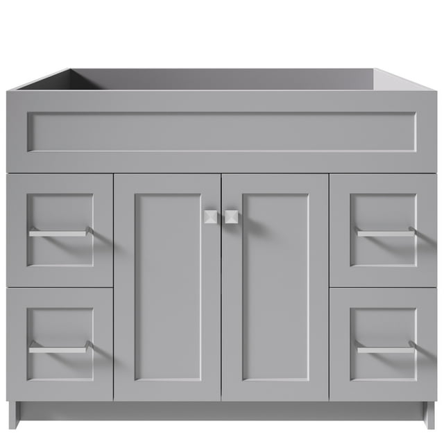 Ariel F042s-Bc Hamlet 42" Single Free Standing Vanity Cabinet Only - Grey