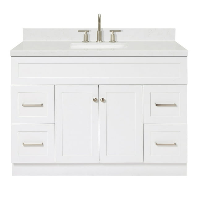 Ariel F048scqrvo Hamlet 48" Free Standing Single Basin Vanity Set - White