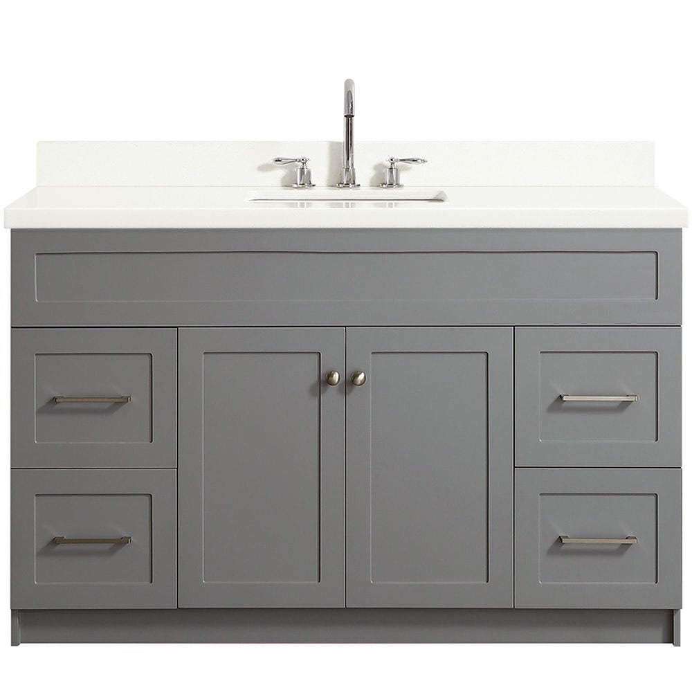 Ariel F055s-Wq-Vo Hamlet 55" Freestanding Single Basin Vanity Set - Grey