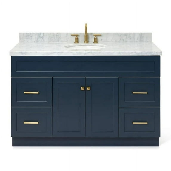 Ariel F055scwovo Hamlet 55" Free Standing Single Basin Vanity Set - Blue