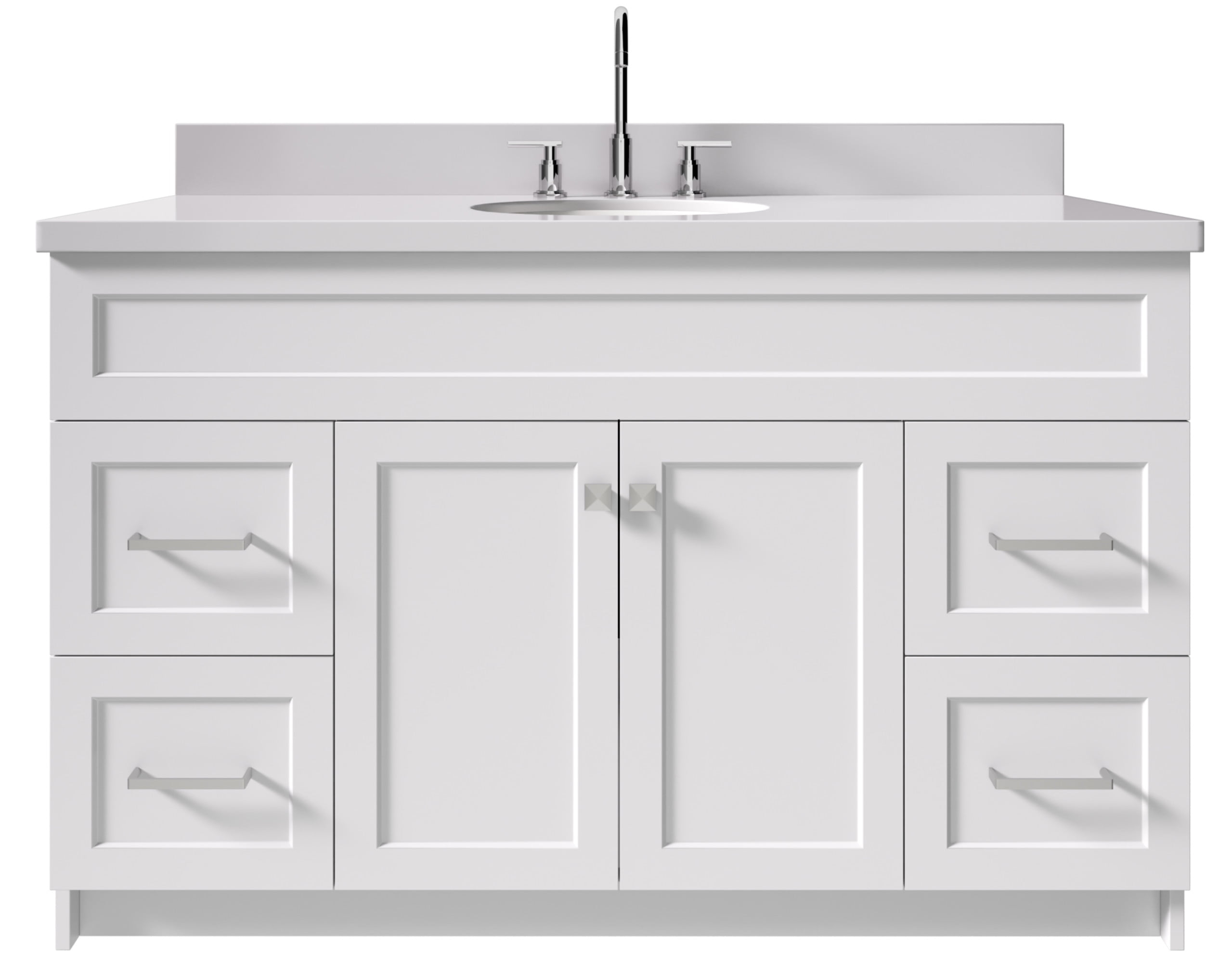 Ariel F055swqovo Hamlet 55" Free Standing Single Basin Vanity Set - White